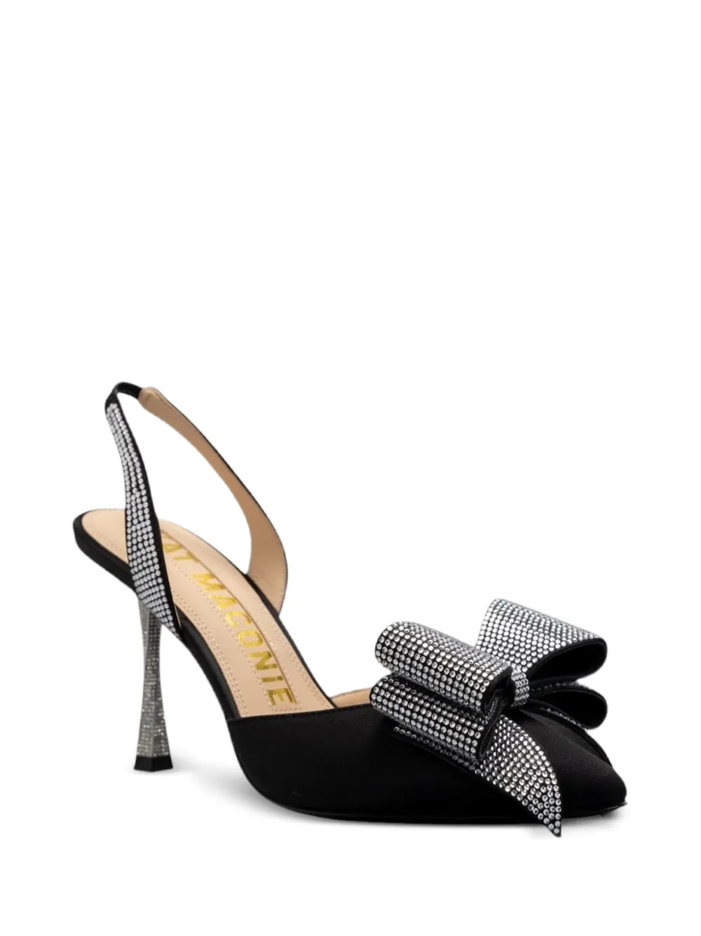 Kat Maconie Slingback pumps verfraaid met kristallen en strik Zwart