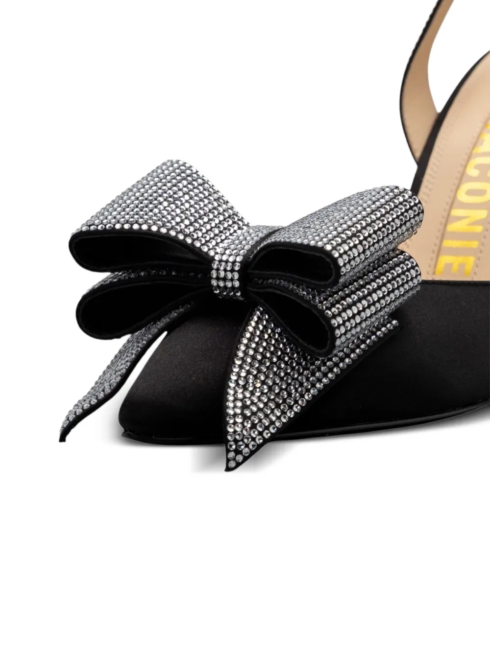 Kat Maconie Slingback pumps verfraaid met kristallen en strik Zwart