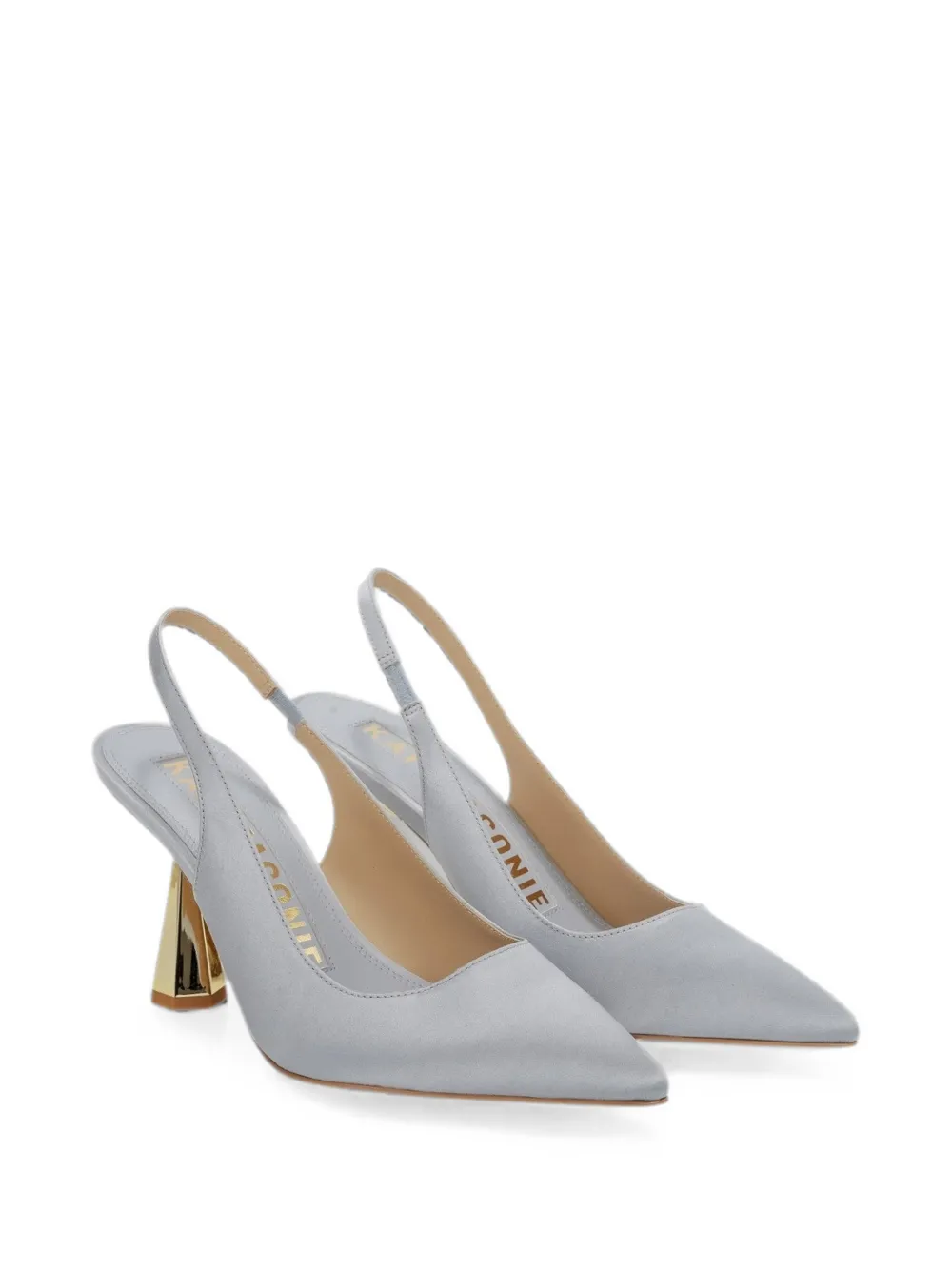 Kat Maconie Slingback pumps met puntige neus Grijs