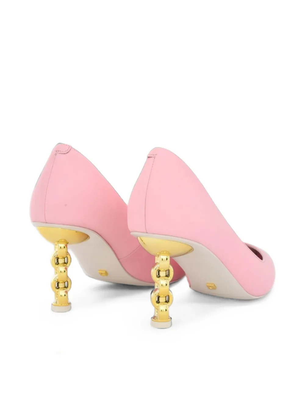 Kat Maconie Rei chain-link heel pumps Roze