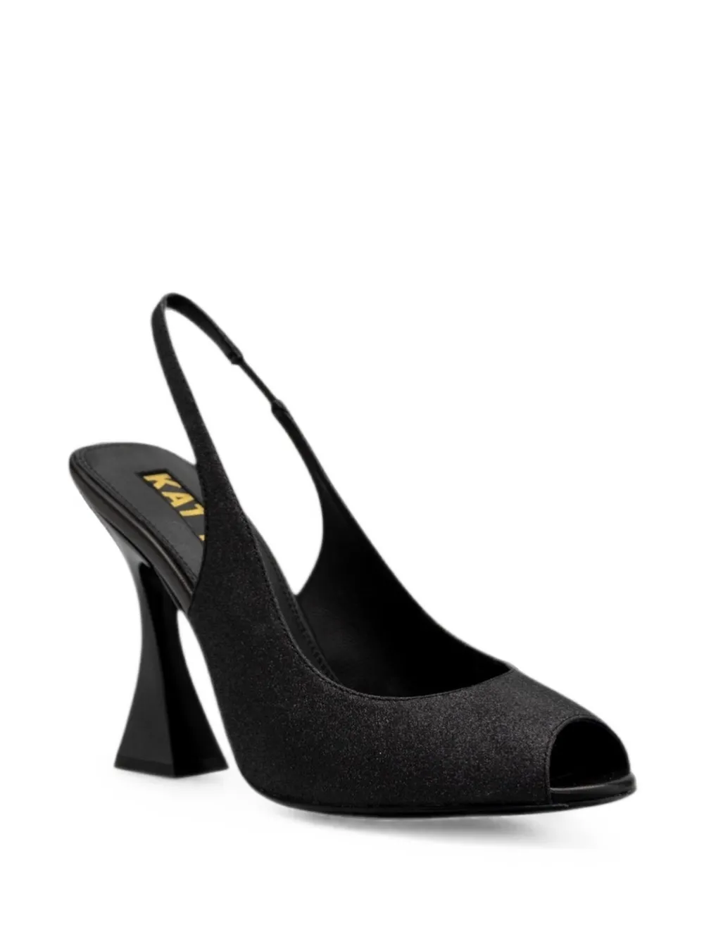 Kat Maconie Slingback pumps met glitters-effect Zwart