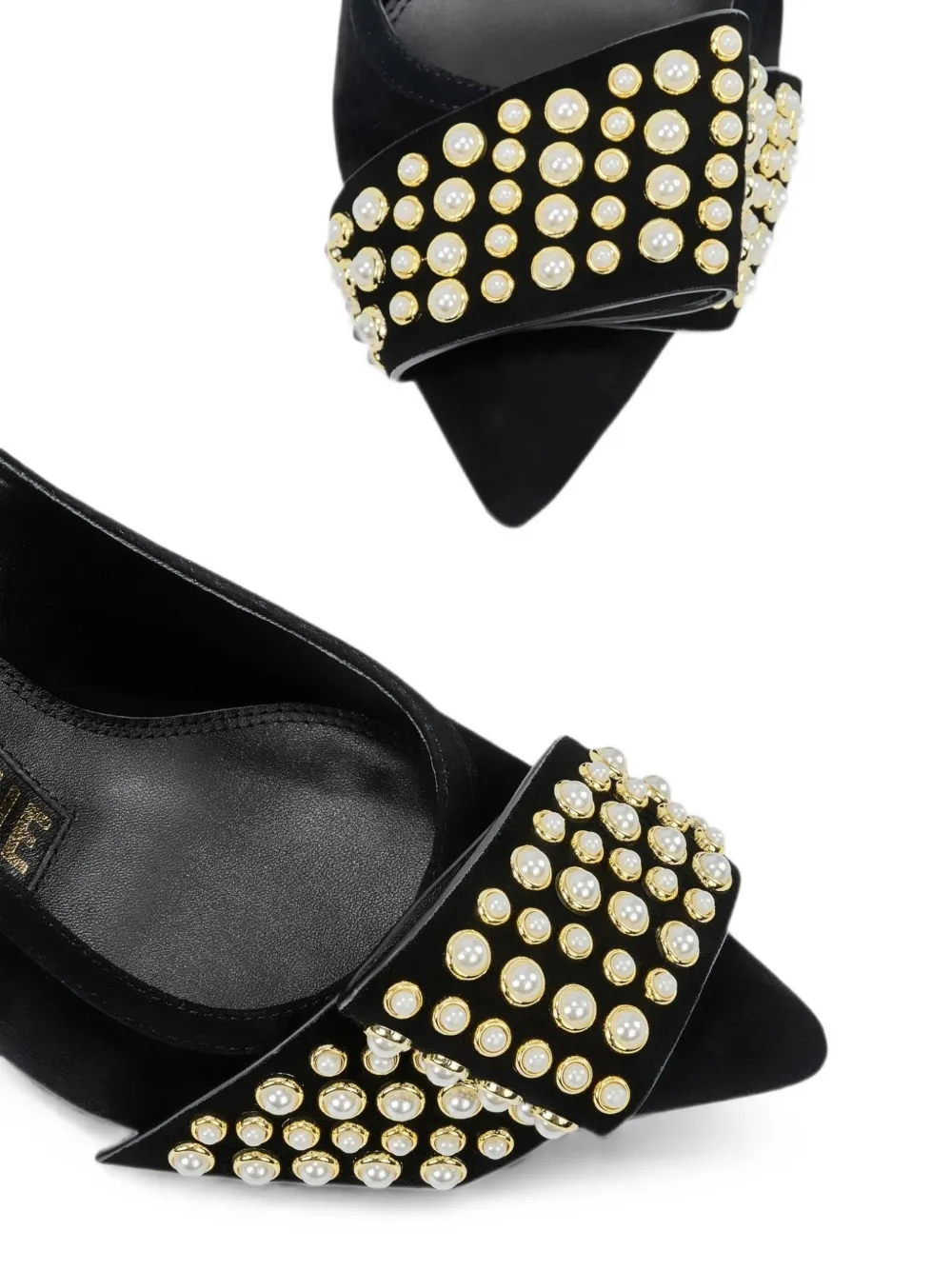Kat Maconie Jen slingback pumps met verfraaiing Zwart