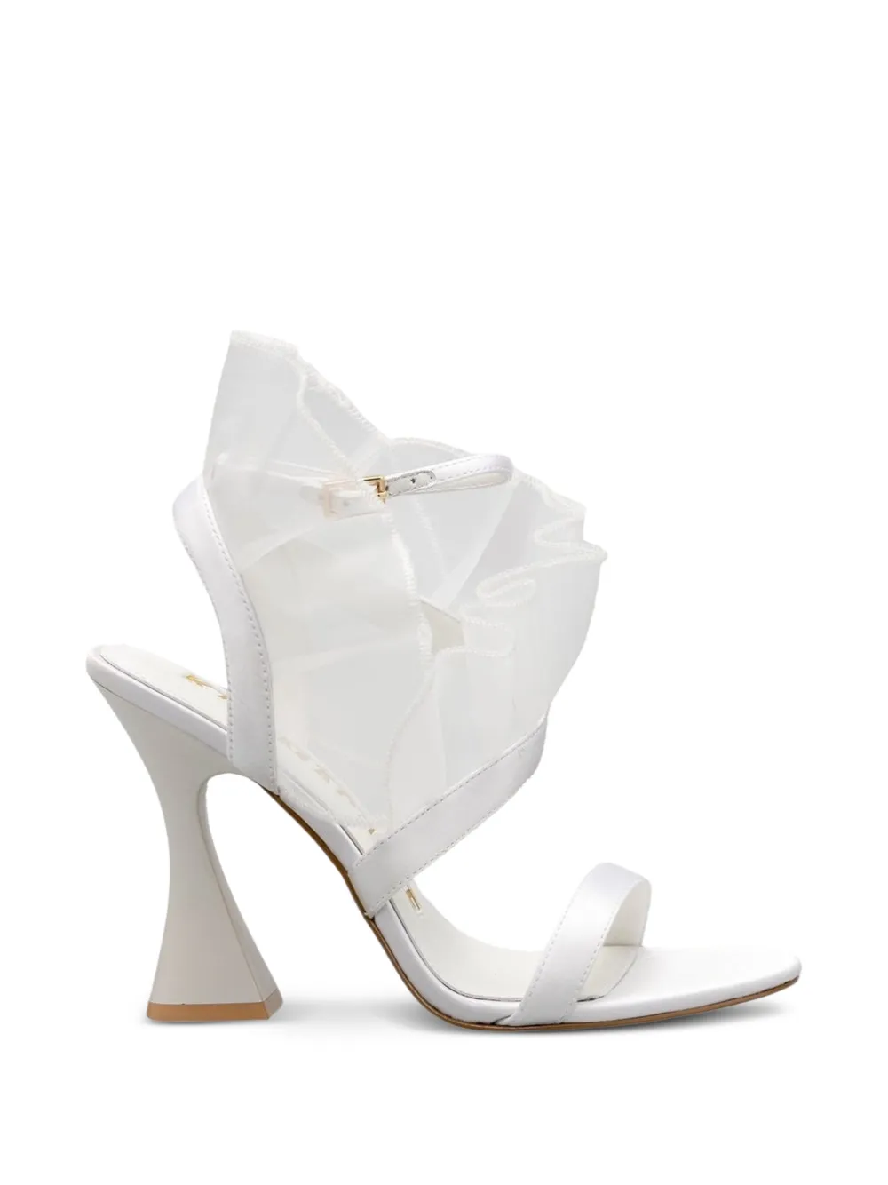 Kat Maconie ruffled-tulle sandals