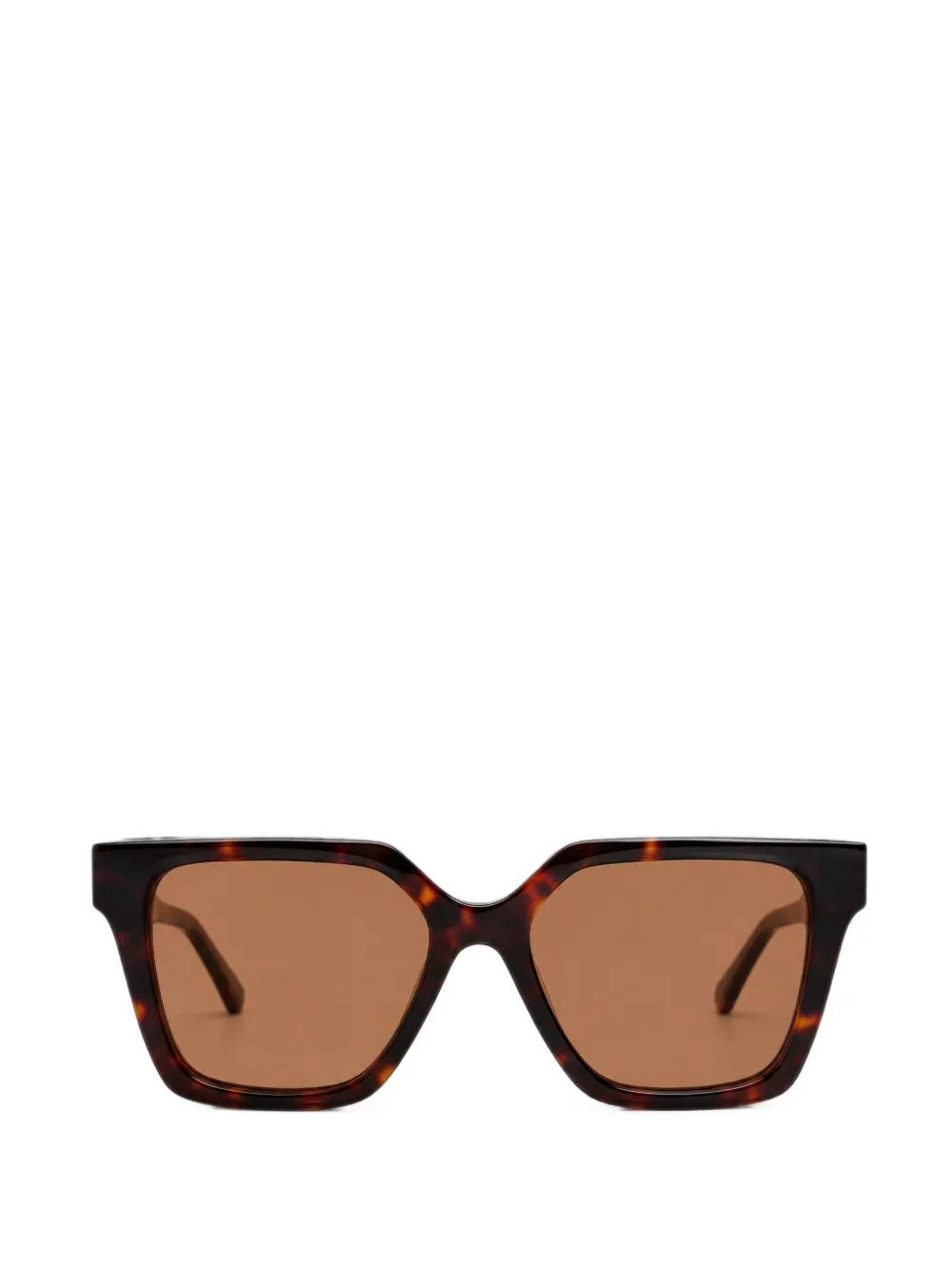 Kat Maconie Aria tortoiseshell-effect geometric-frame sunglasses - Marrone