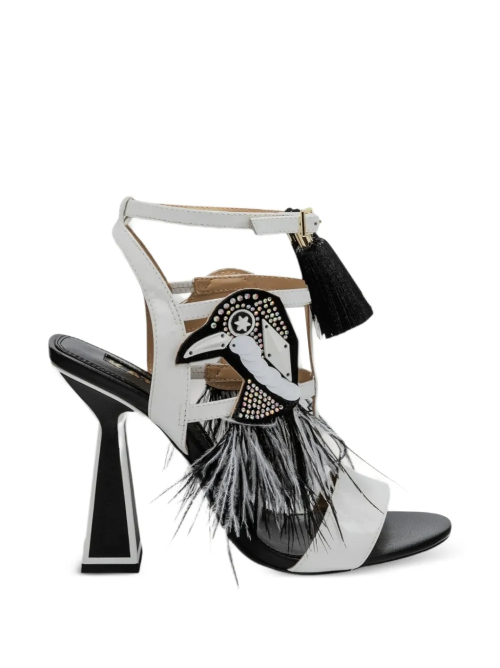 Kat Maconie Sandalen verfraaid met vogels Wit