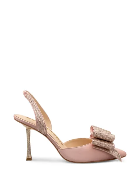 Kat Maconie Mahira bow-embellishment mules
