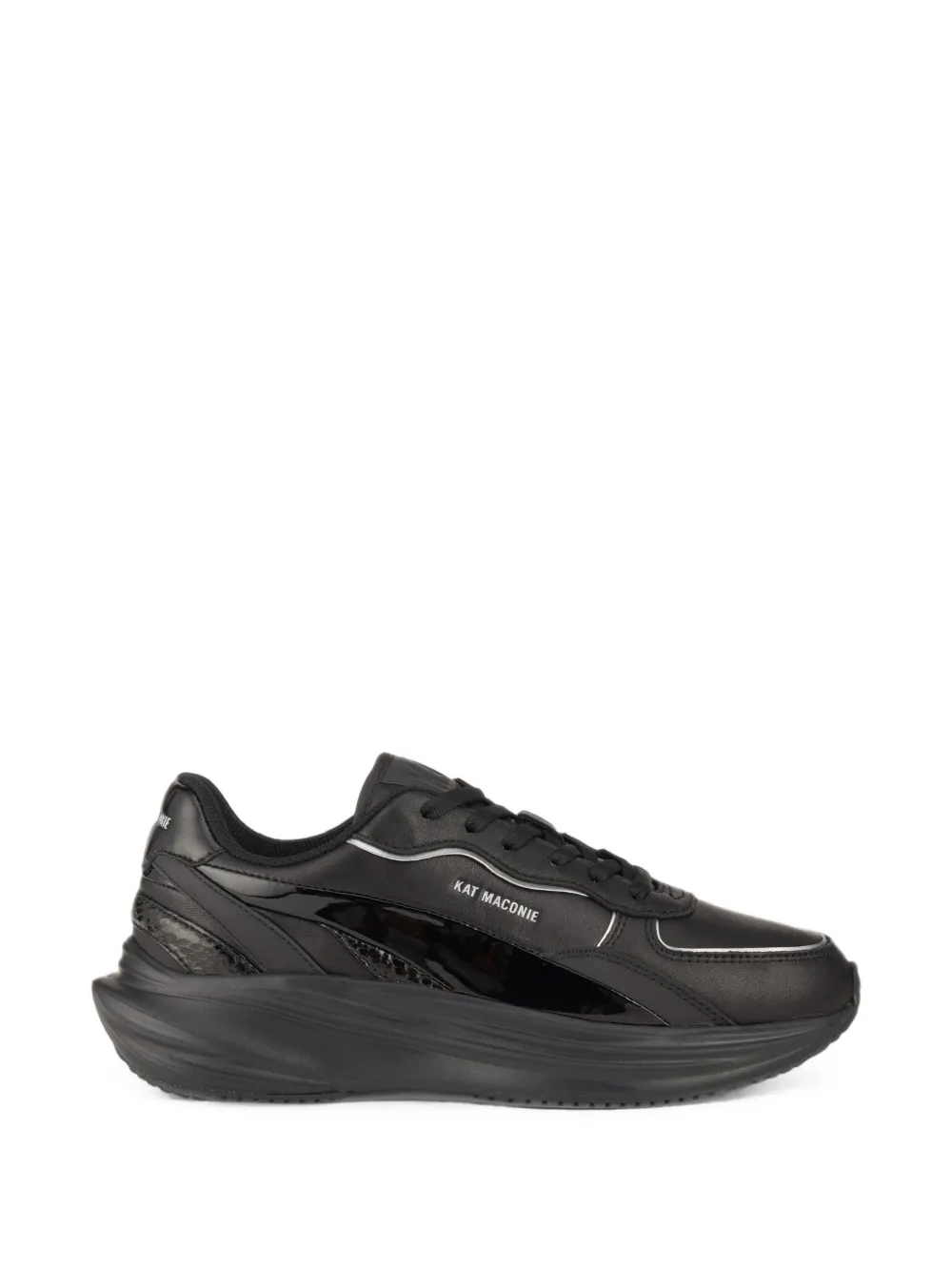 Kat Maconie Aura snakeskin-effect panelled sneakers