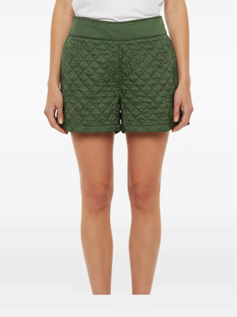 CHANEL Pre-Owned x Karl Lagerfeld Shorts mit Rautensteppung - Grün