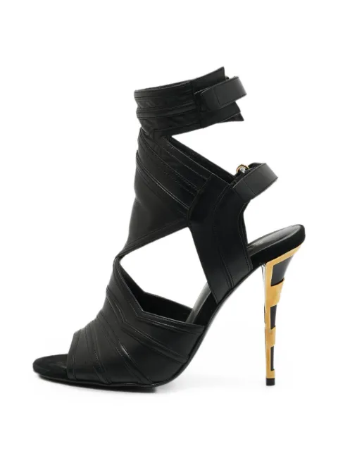 Balmain Pre-Owned cut-out ankle-strap sandals