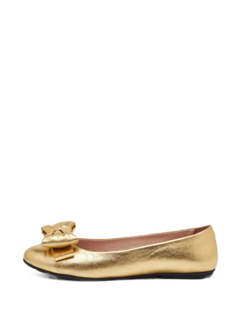 Moschino Pre-Owned bow ballet flats