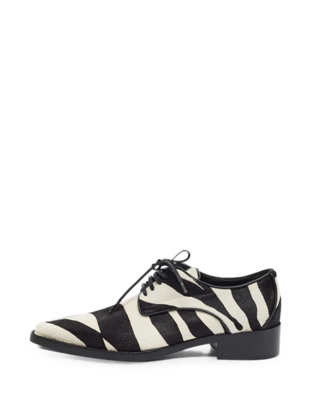 Dolce & Gabbana Pre-Owned derbies à imprimé zébré - Blanc