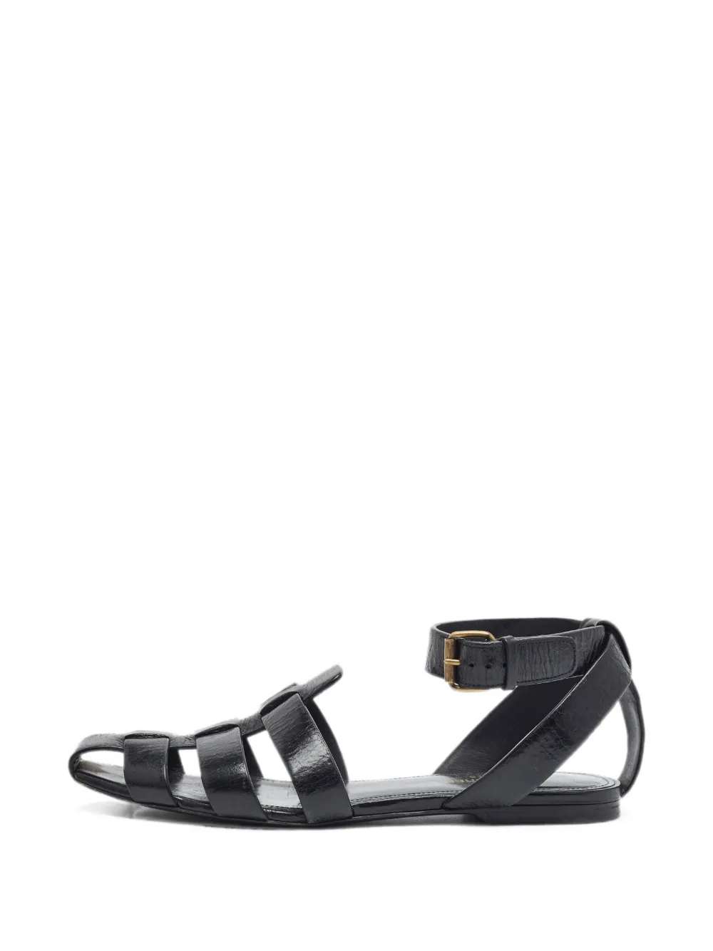 Saint Laurent Pre-Owned Tribute ankle-strap sandals - Nero