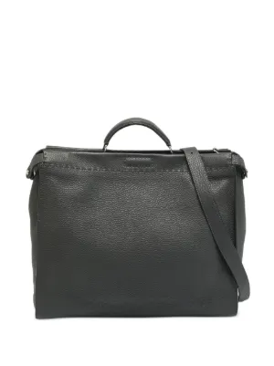 Fendi Pre-Owned 2015 ピーカブー カーフヘアー ビジネスバッグ