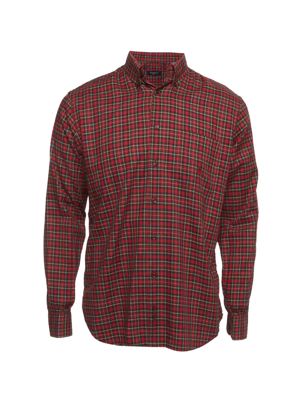 Burberry Pre-Owned plaid button-down shirt - Rosso