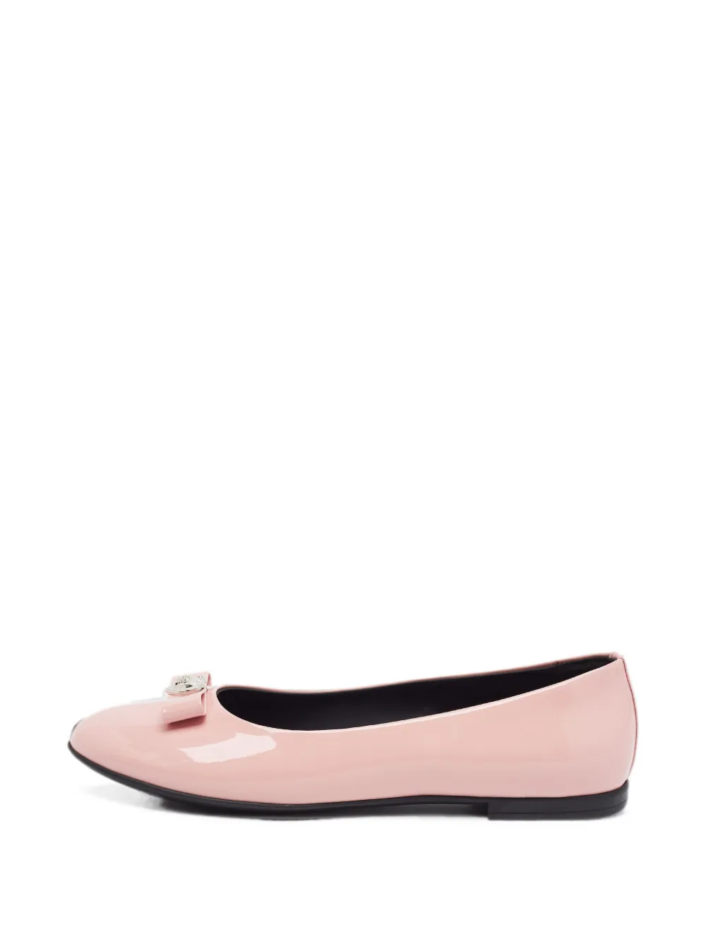 Versace Pre-Owned Medusa heart ballet flats - Pink