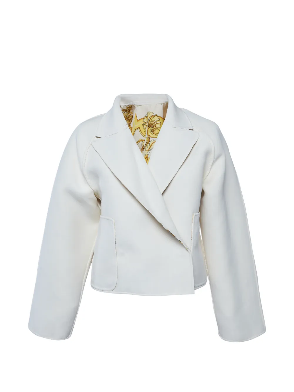 Fendi Pre-Owned 2022 Baroque-print jacket - Nude