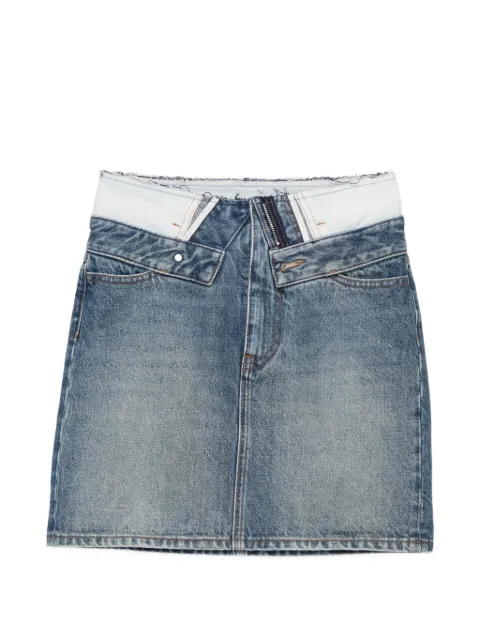 MM6 Maison Margiela distressed-effect denim skirt