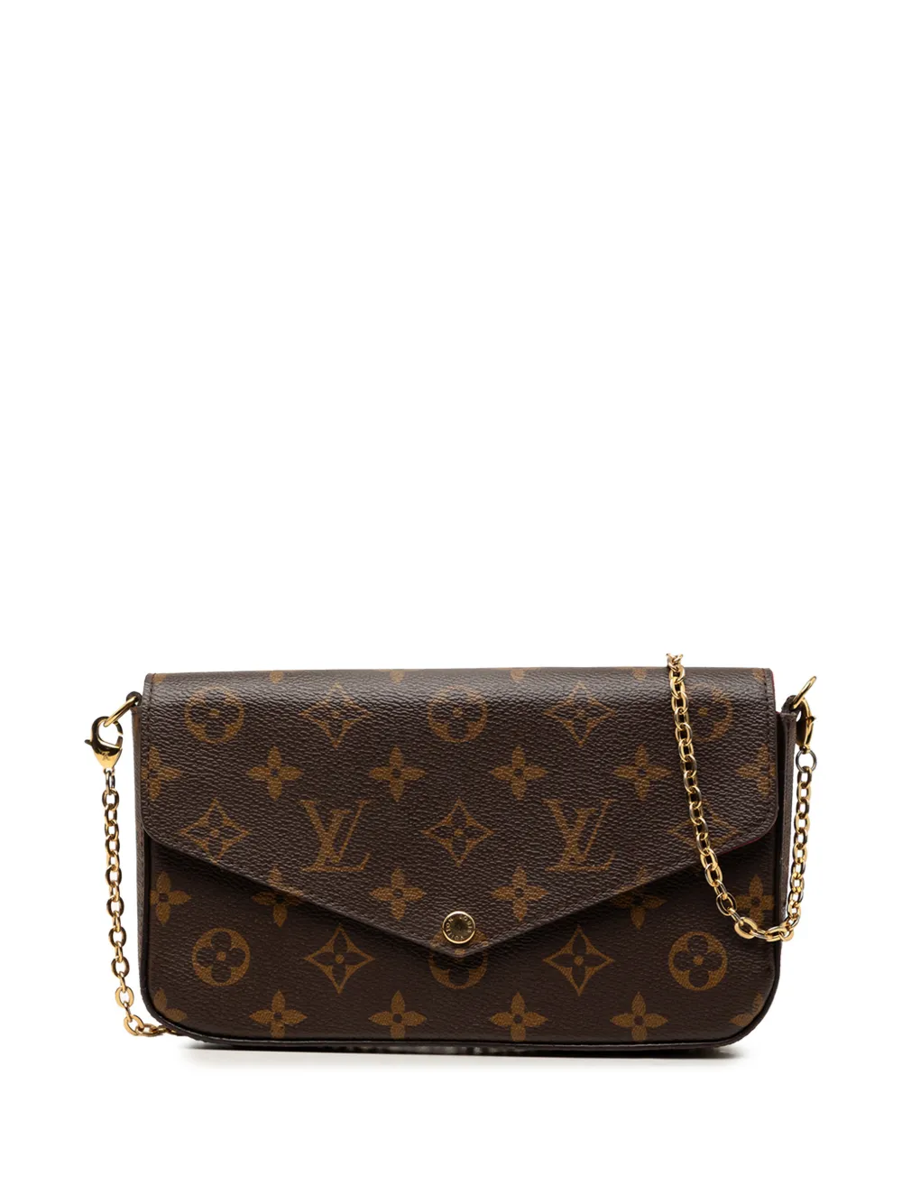 Louis Vuitton Pre-Owned 2021-2026 Monogram Pochette Felicie crossbody bag - Marrone