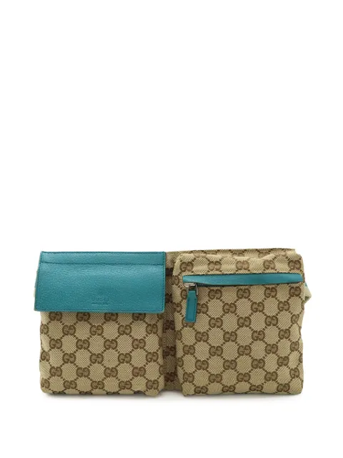 Gucci Pre-Owned riñonera Web Double Pocket con estampado GG clásico 2000-2015