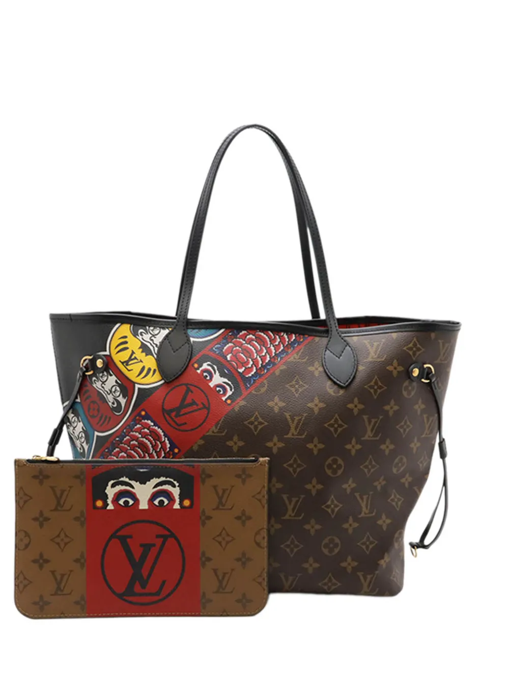 Louis Vuitton Pre-Owned 2017 Monogram Kabuki Neverfull MM tote bag - Marrone