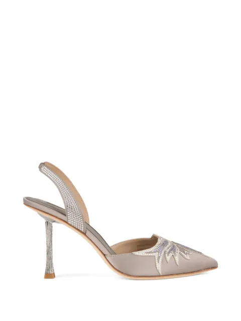 Kat Maconie zapatillas Karina con cristales y correa trasera