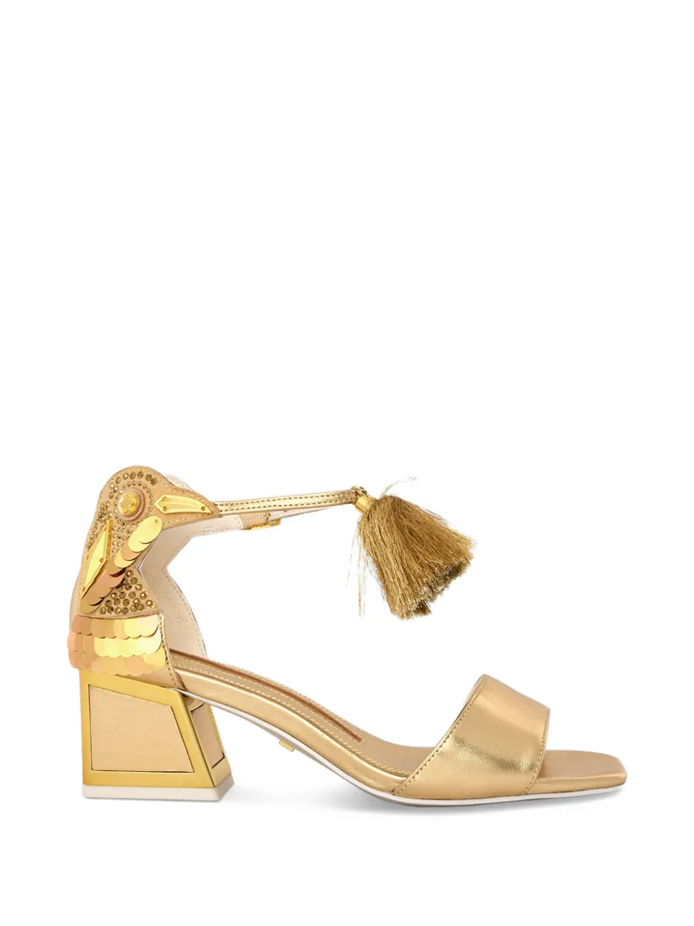 Kat Maconie Kay embellished tassel sandals