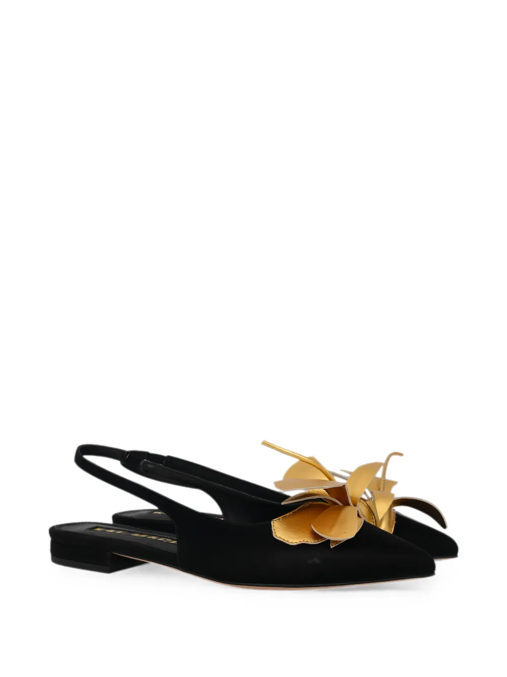 Kat Maconie Nelli ballerina's met bloemendetail Zwart