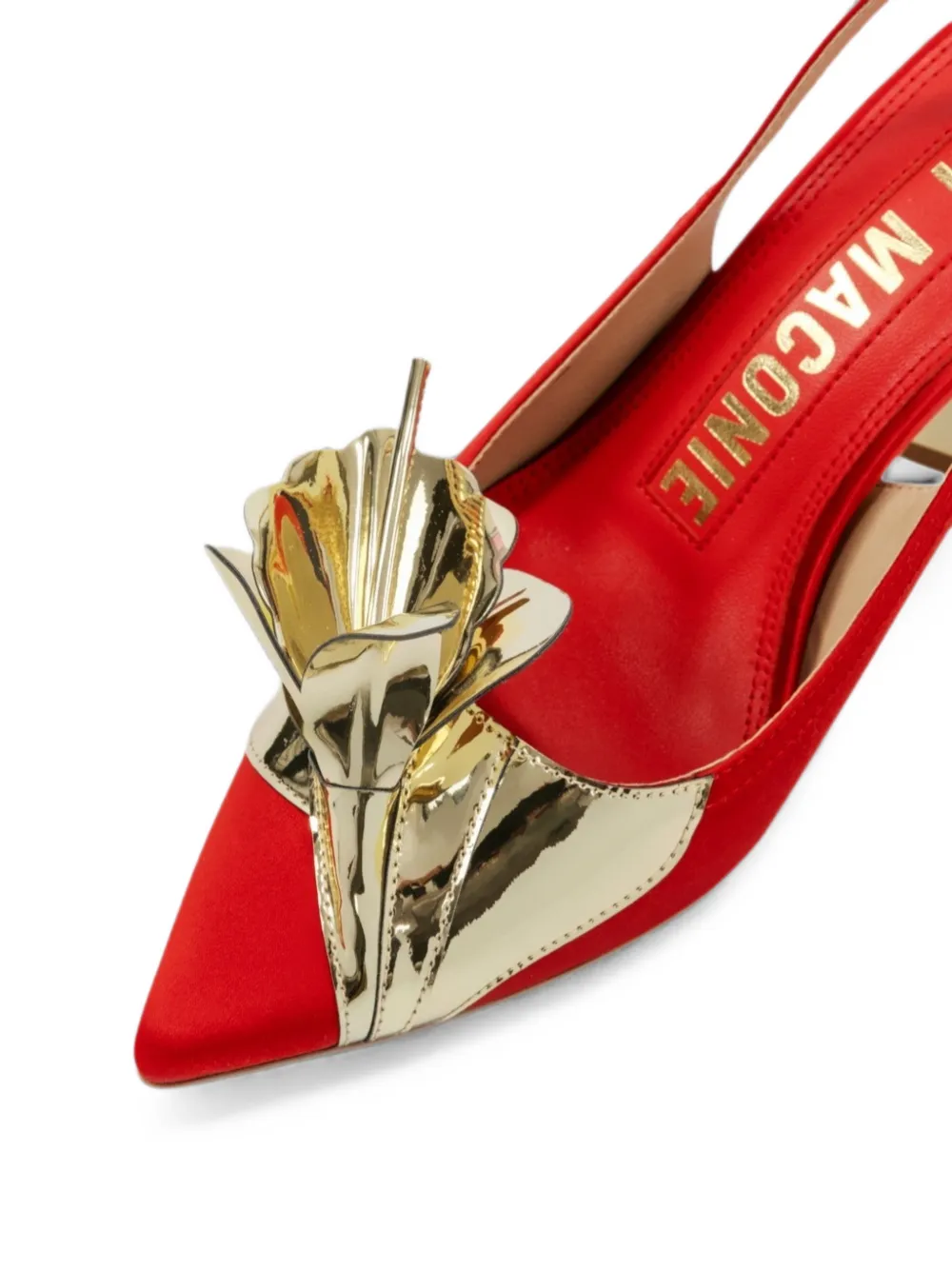 Kat Maconie Tamannaah slingback pumps met bloemen-detail Rood