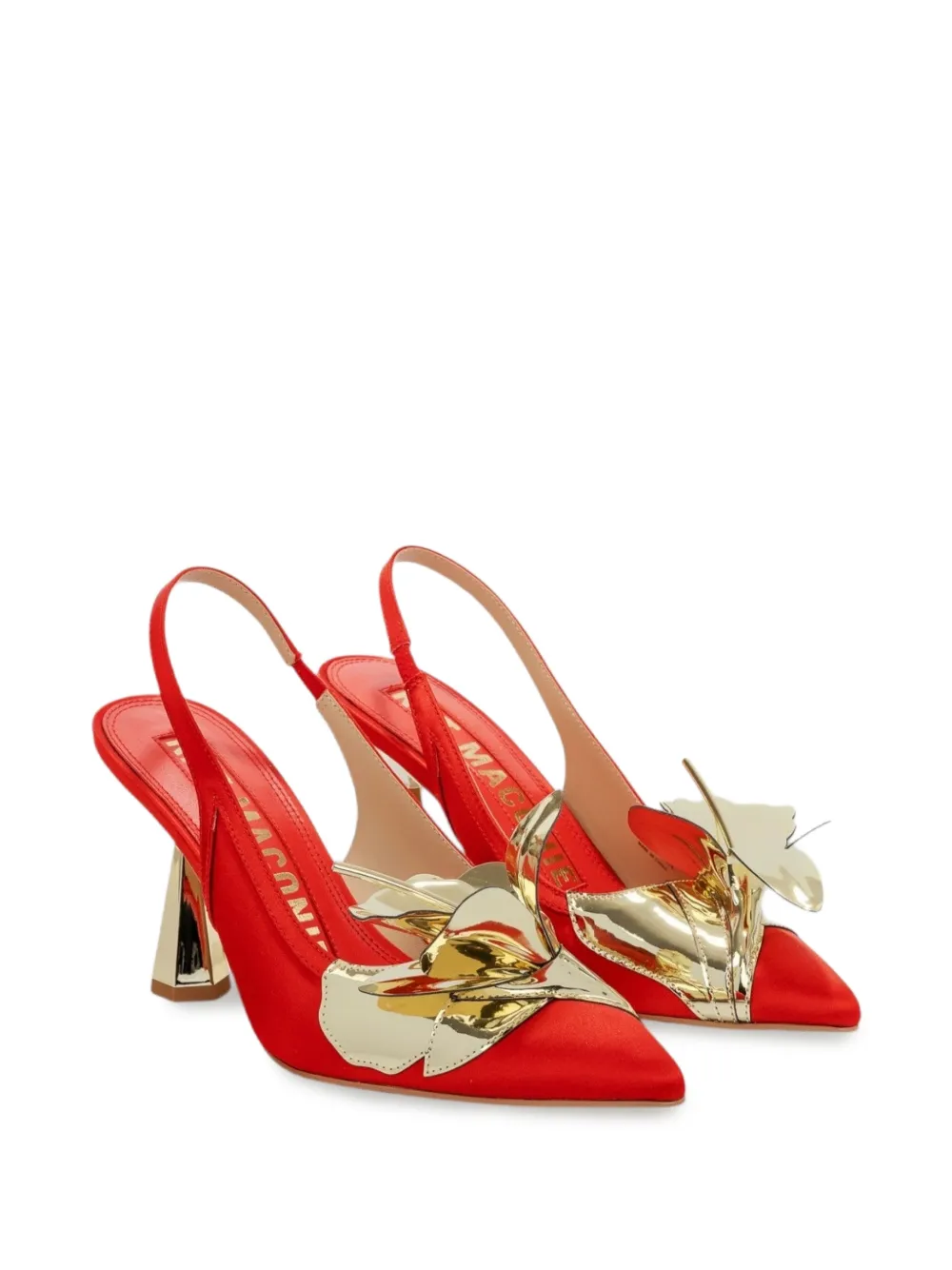 Kat Maconie Tamannaah slingback pumps met bloemen-detail Rood