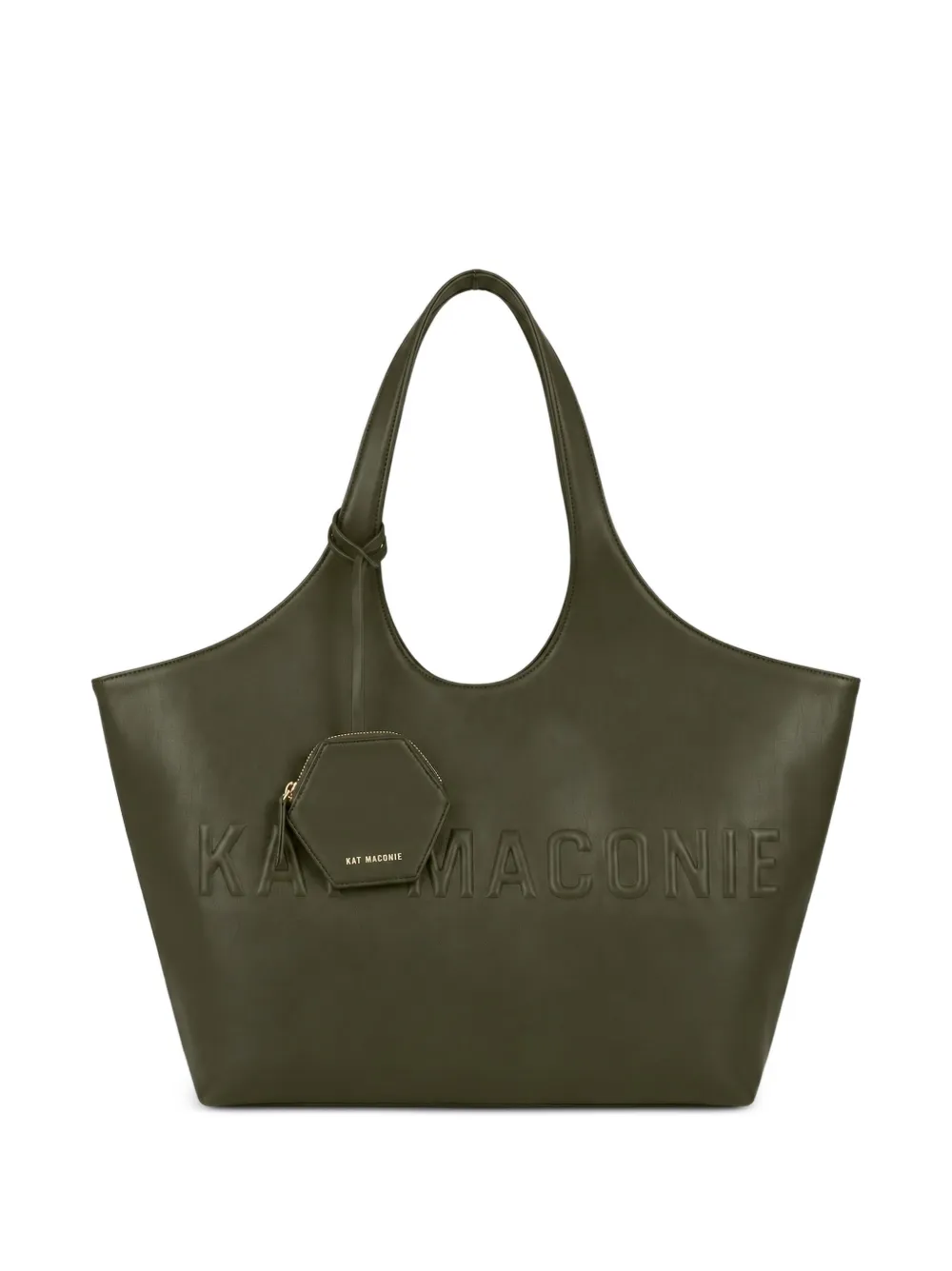 Kat Maconie large Brooklyn logo-embossed shoulder bag · XL