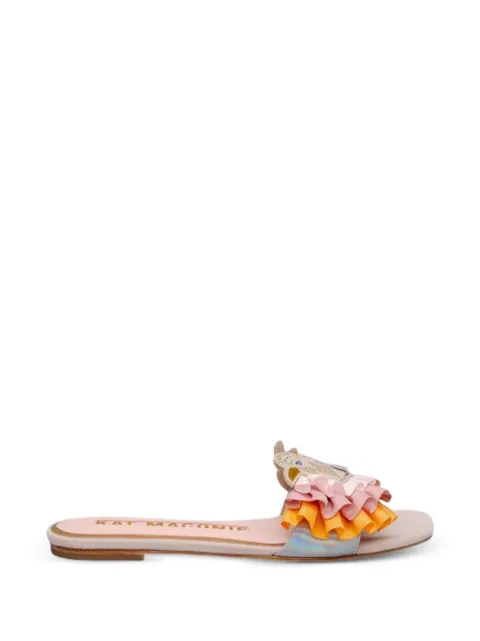 Kat Maconie embellished ruffled sandals