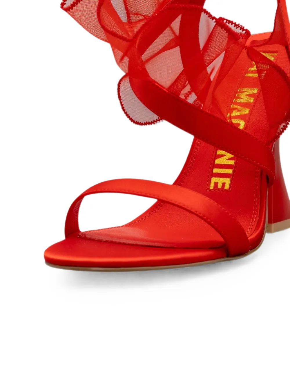 Kat Maconie Sabina sandalen met ruches Rood