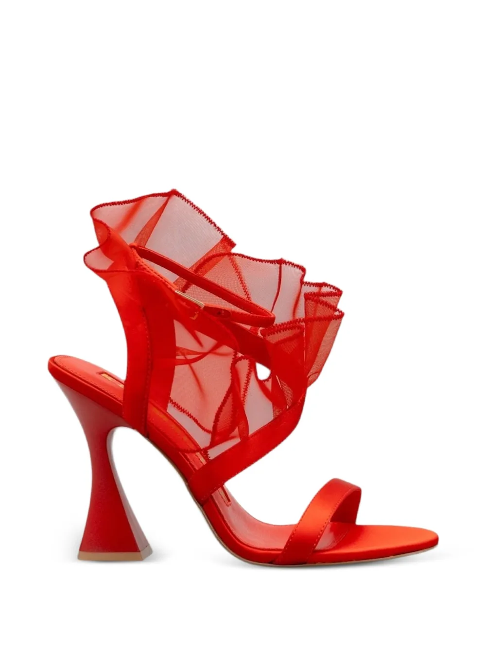 Kat Maconie Sabina sandalen met ruches Rood