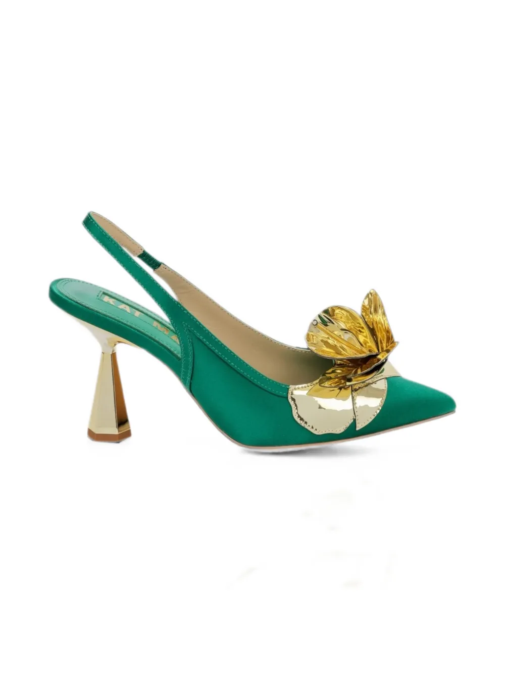 Kat Maconie floral-appliqué mules
