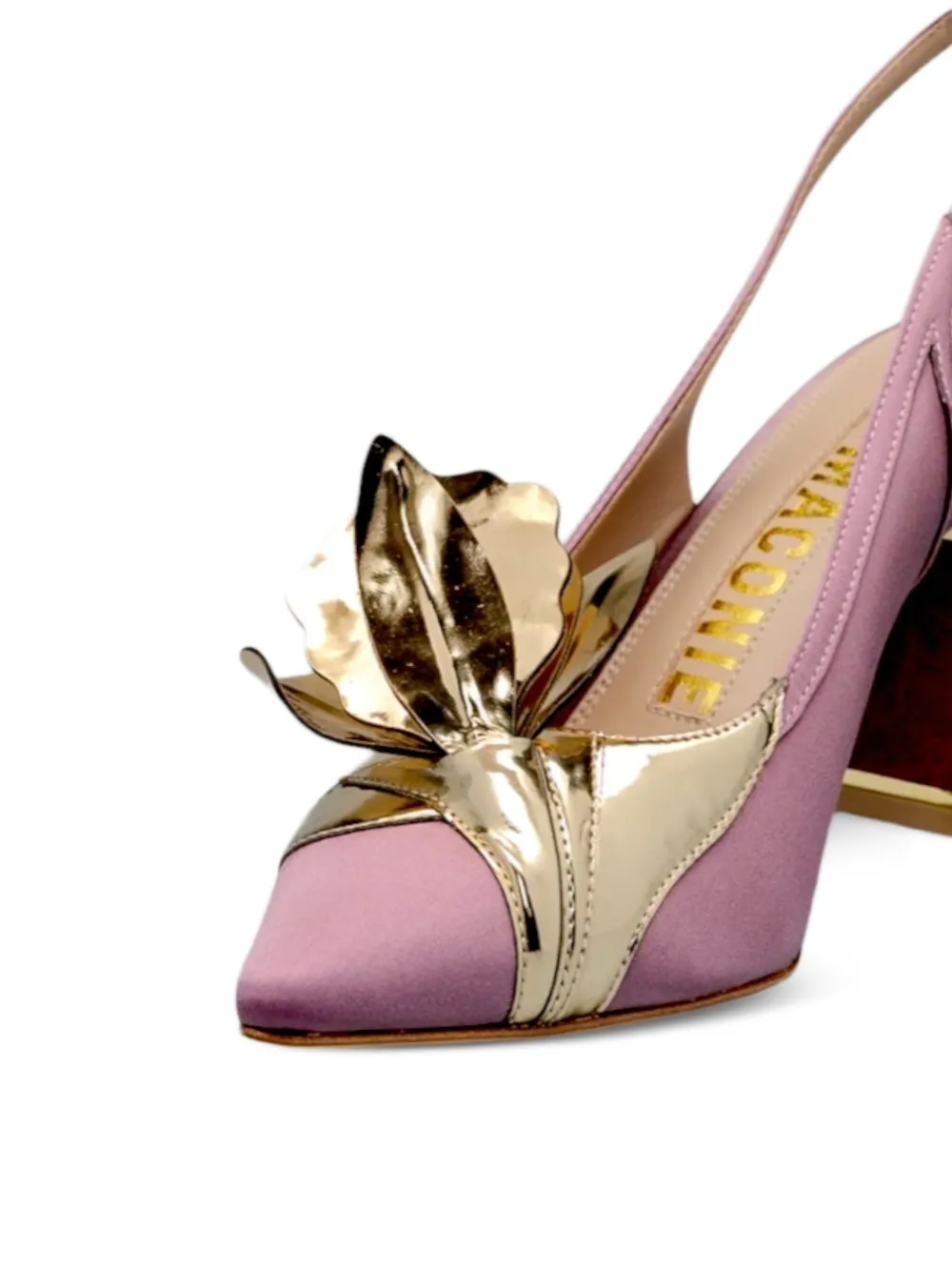 Kat Maconie Slingback pumps met bloemapplicatie Roze