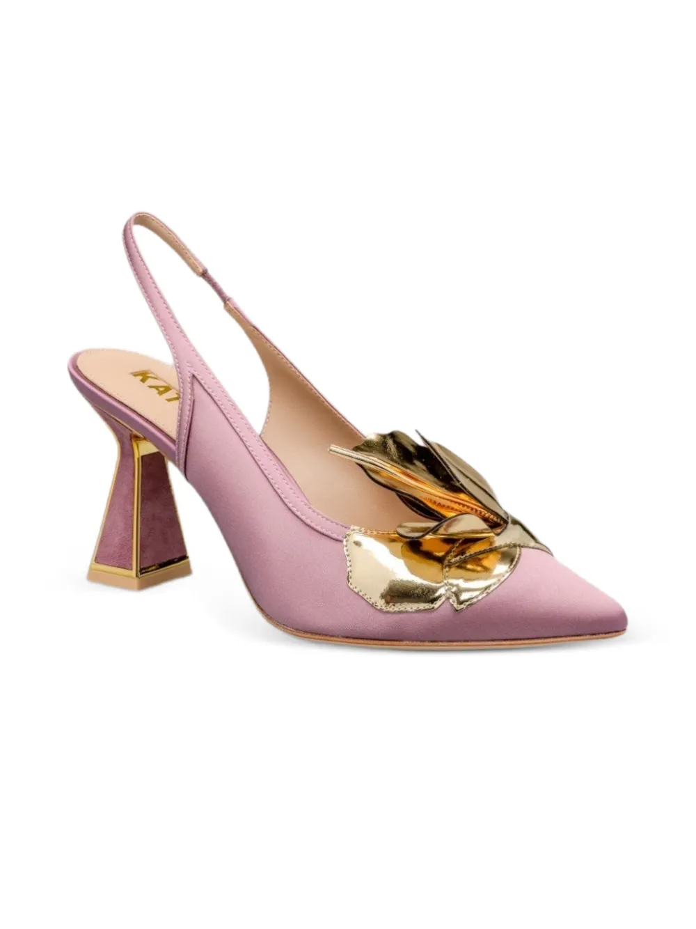 Kat Maconie Slingback pumps met bloemapplicatie Roze