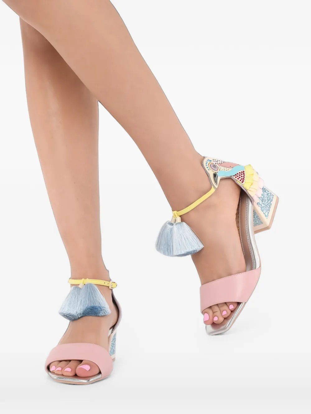 Kat Maconie Kay sandalen verfraaid met kwastje Roze