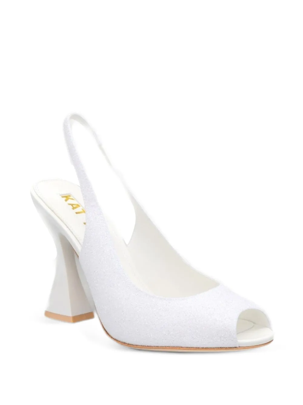 Kat Maconie Slingback pumps met glitters-effect Wit