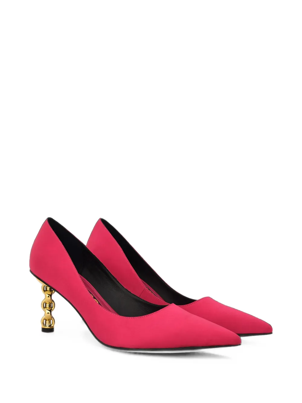 Kat Maconie Pumps met sculpturale hak en puntige neus Roze