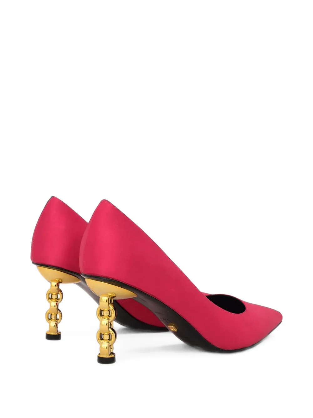 Kat Maconie Pumps met sculpturale hak en puntige neus Roze