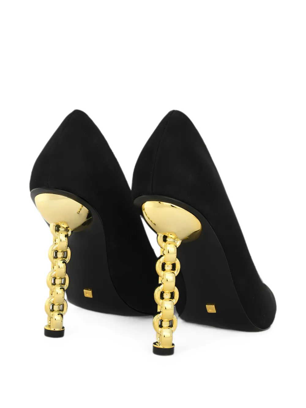 Kat Maconie Pumps met kettinghak Zwart