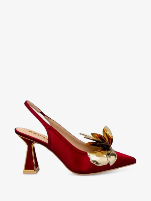 Kat Maconie floral-embellishment mules