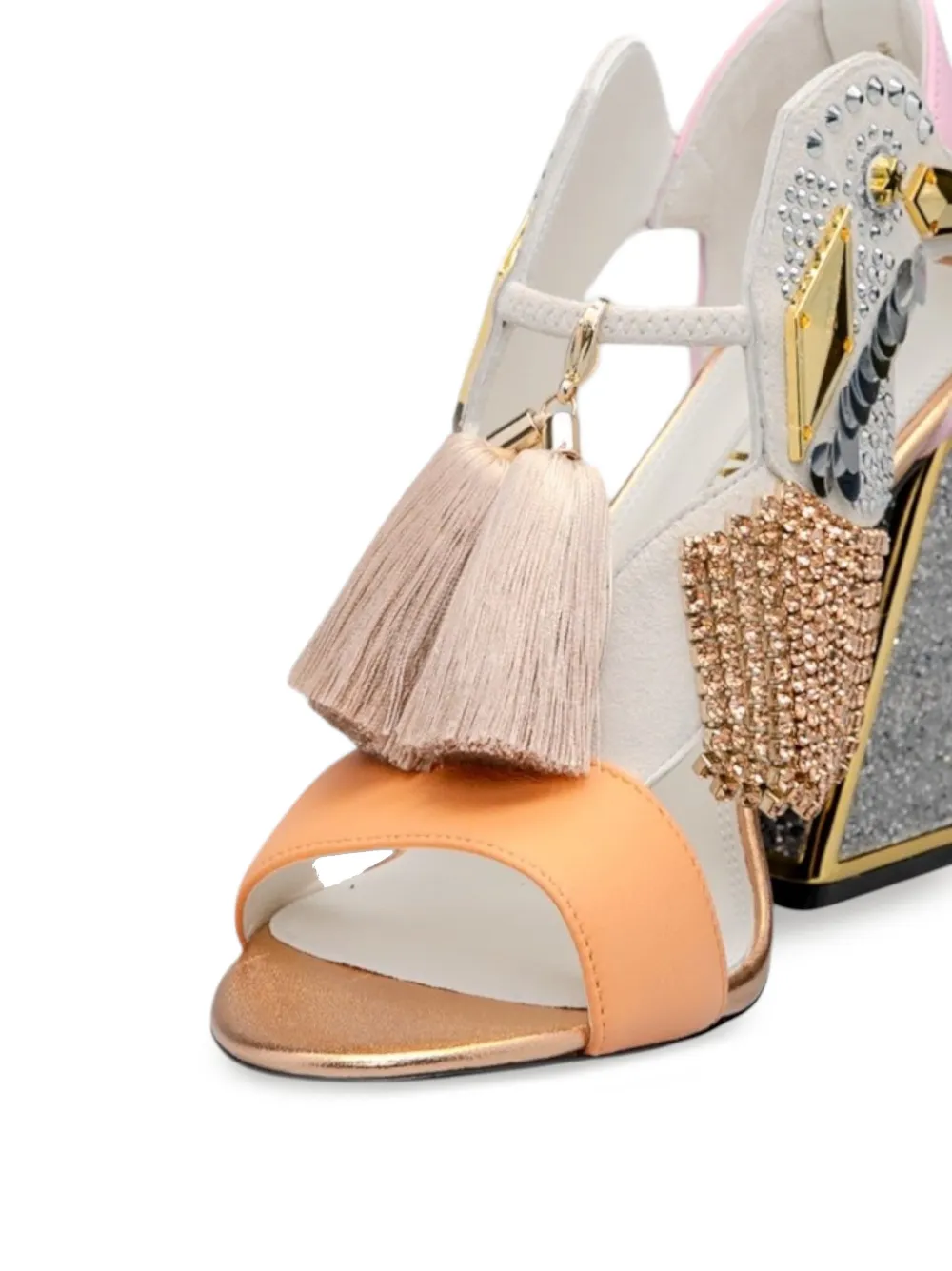 Kat Maconie Sandalen verfraaid met kwastje Wit