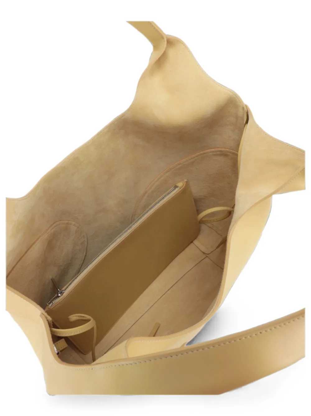 Ferragamo Schoudertas met reliëf en uitgesneden details Geel