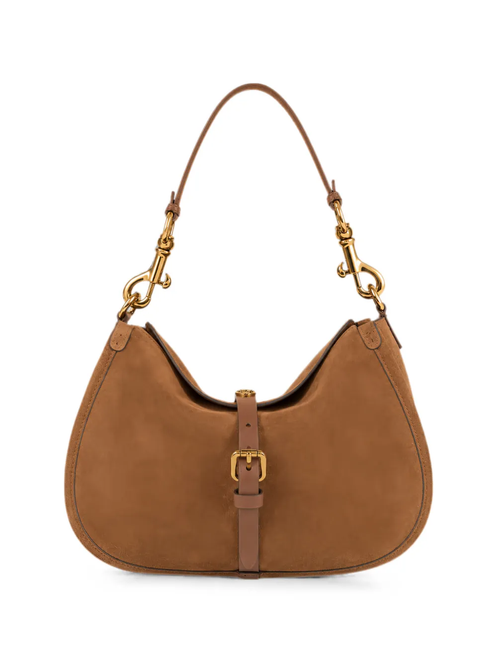 ETRO small Pony buckle-detail suede shoulder bag - Brown