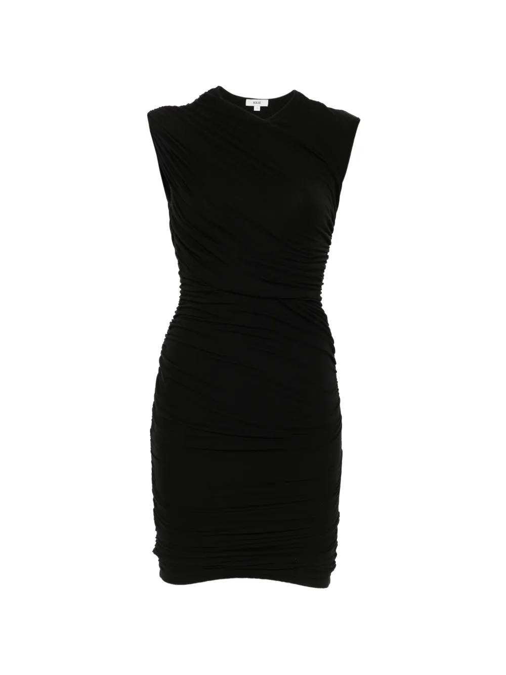 AGOLDE Ester ruched sleeveless mini dress - Schwarz