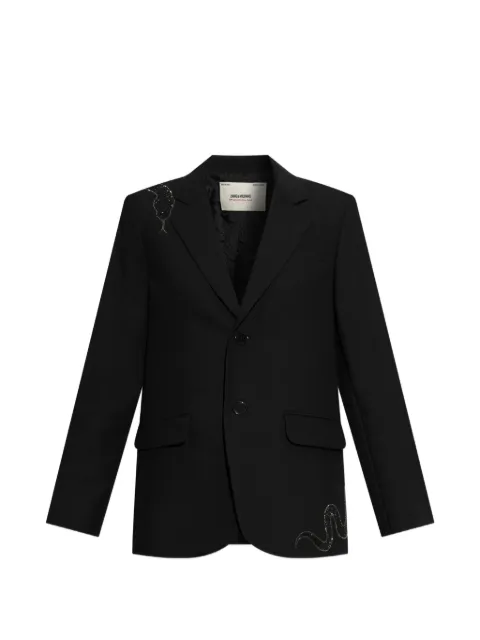 Zadig&Voltaire Vanille crystal-embellished blazer