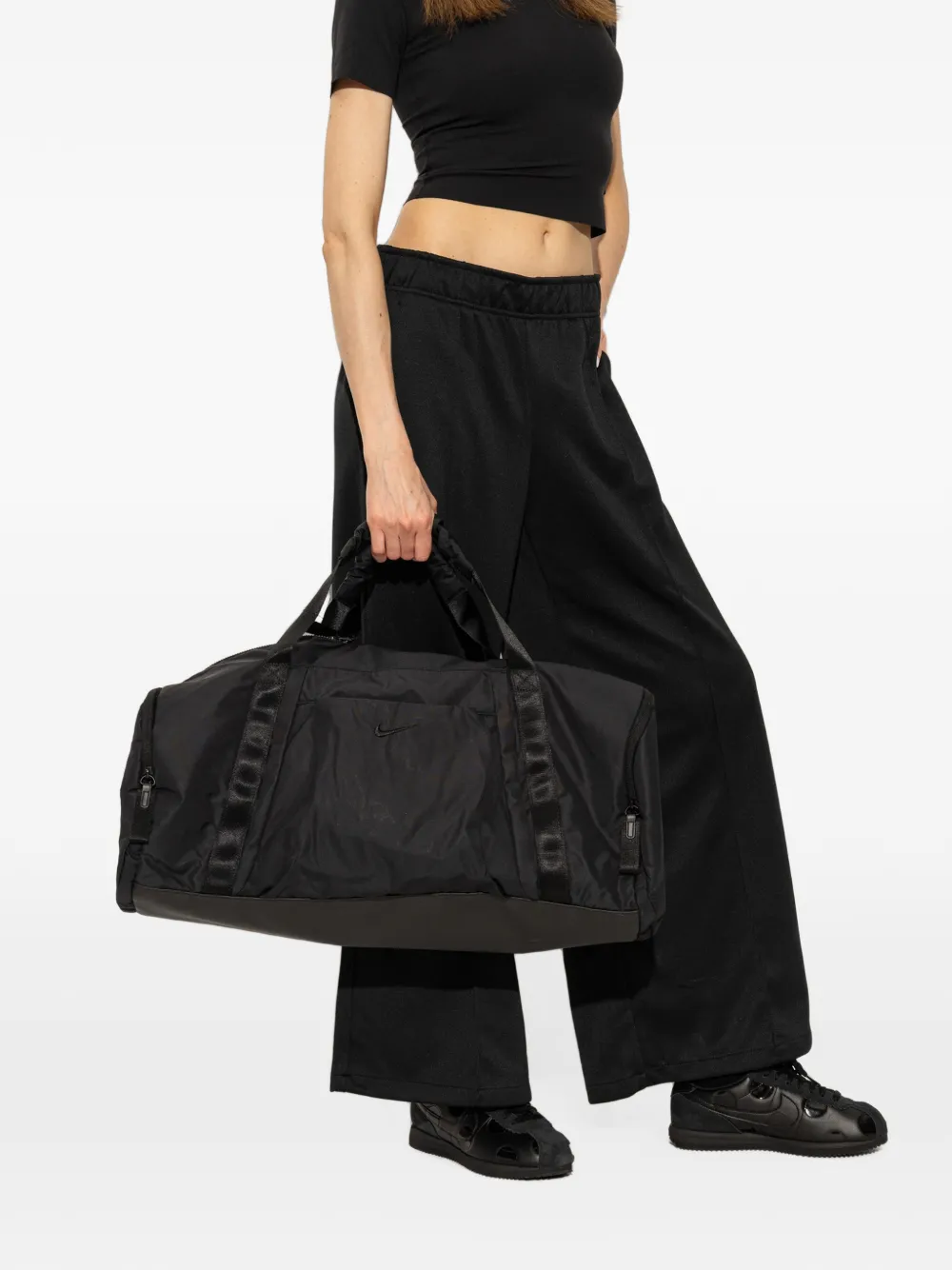 Nike logo-patch holdall Zwart