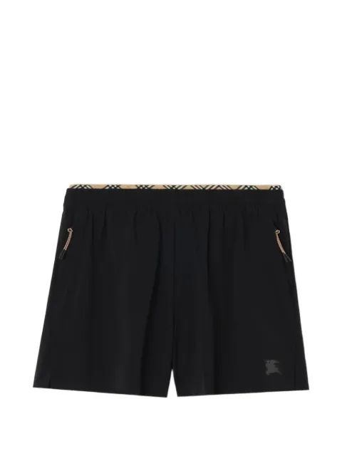 Burberry Check trim stretch nylon shorts