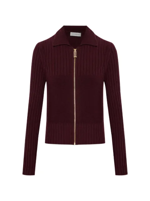 Victoria Beckham ribbed zip-up cardigan